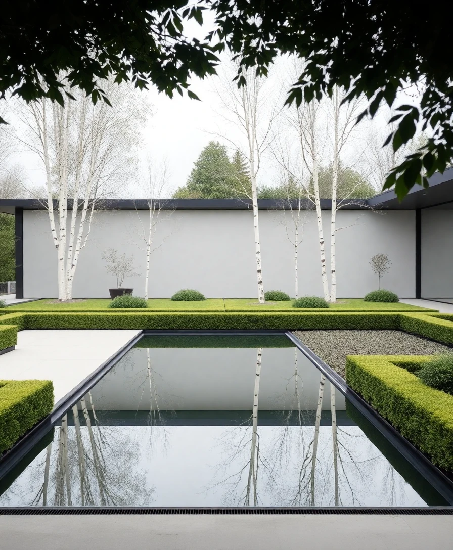 Minimal Scandinavian garden